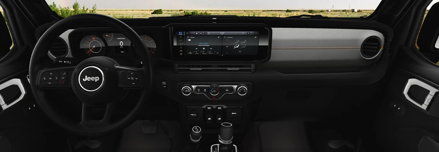 interior of a 2025 Jeep Wrangler Sport