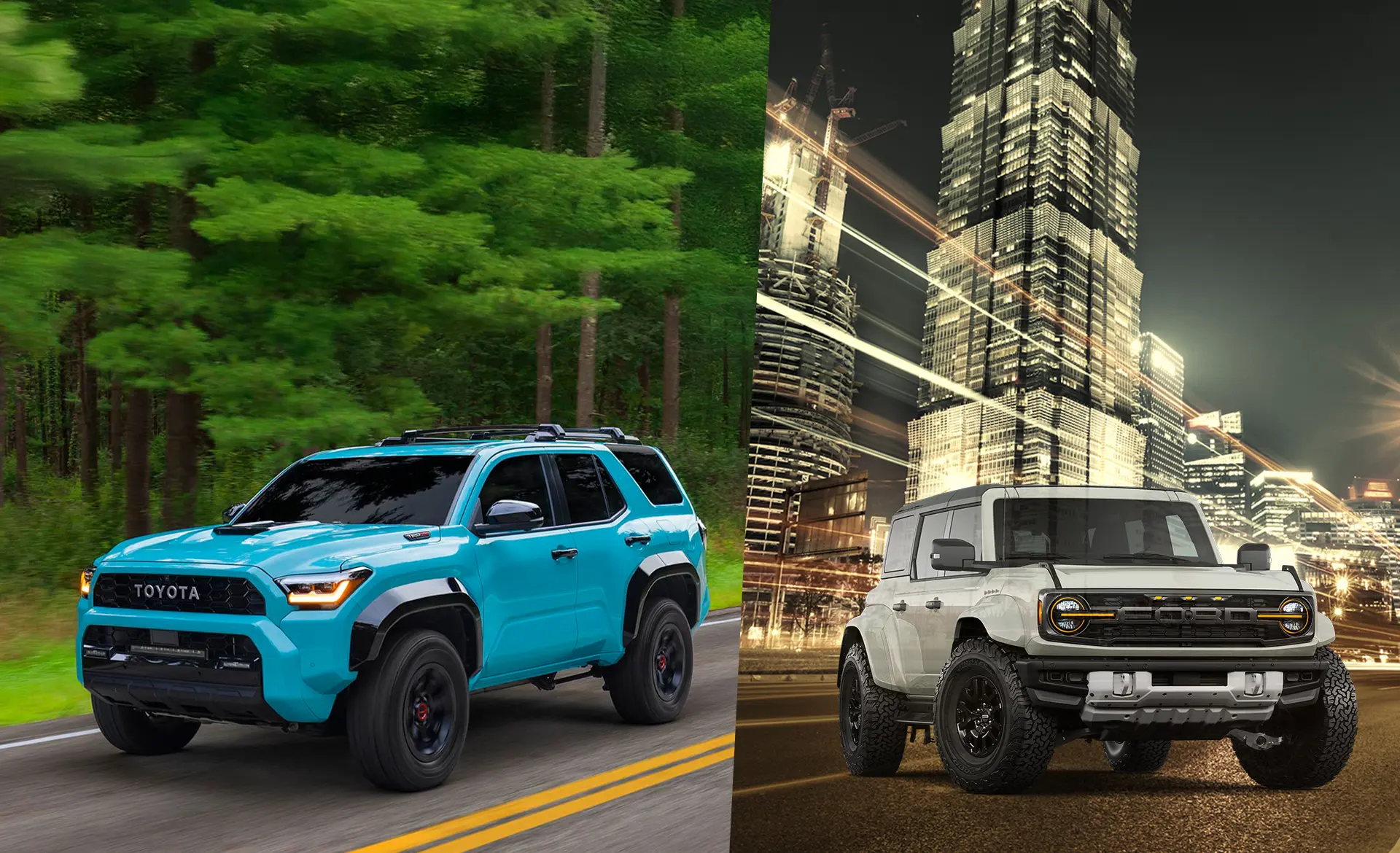 Toyota 4Runner and Ford Bronco