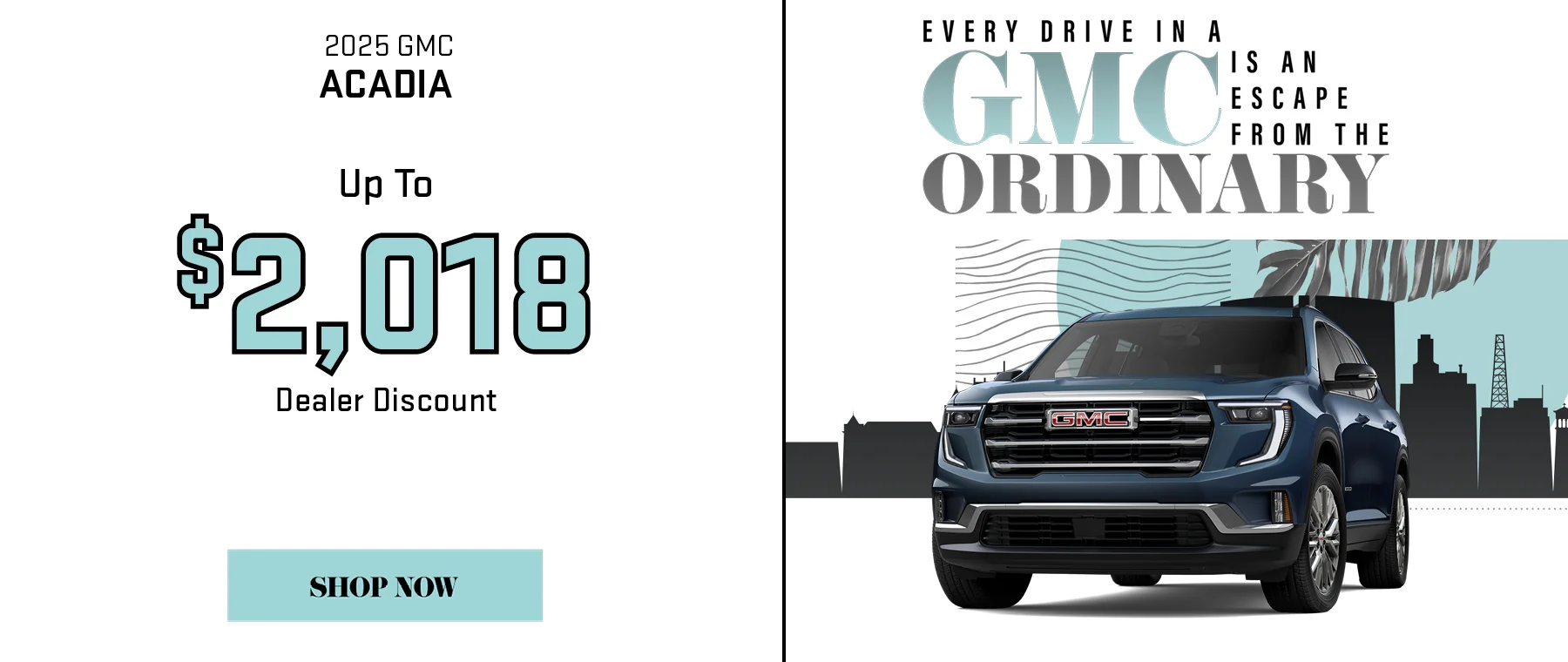 2025 GMC Acadia Up To $2,018 Dealer Discount