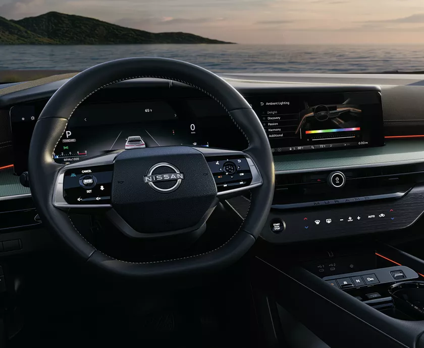 view of the 2027 Nissan Murano dash area