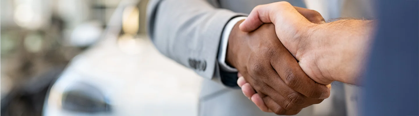 two people shaking hands