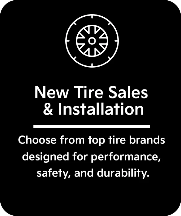 New Tire Sales and Installation
