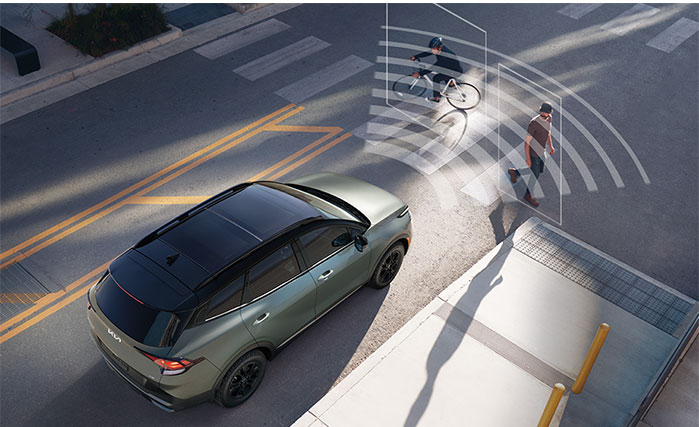 Kia Sportage parked in driveway