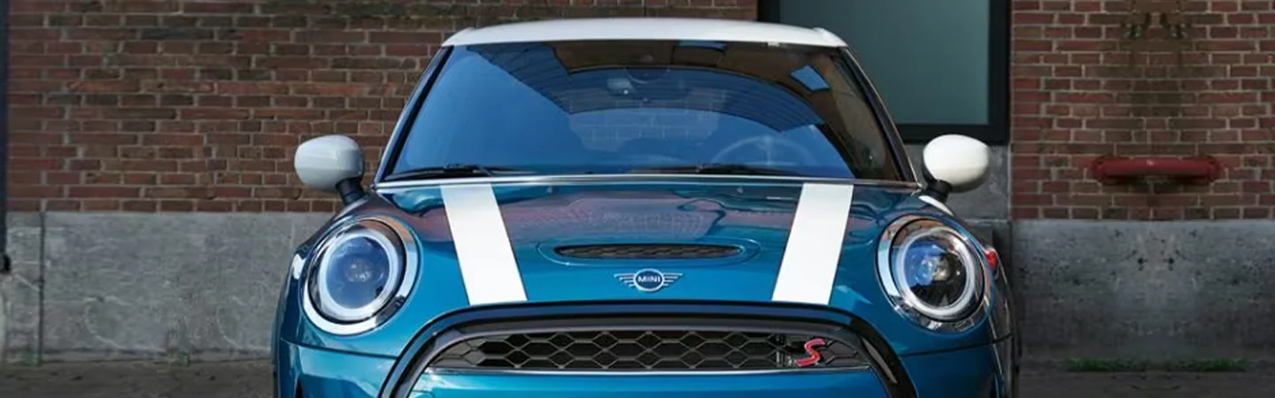 2024 MINI Hardtop 4 Door  front side in blue