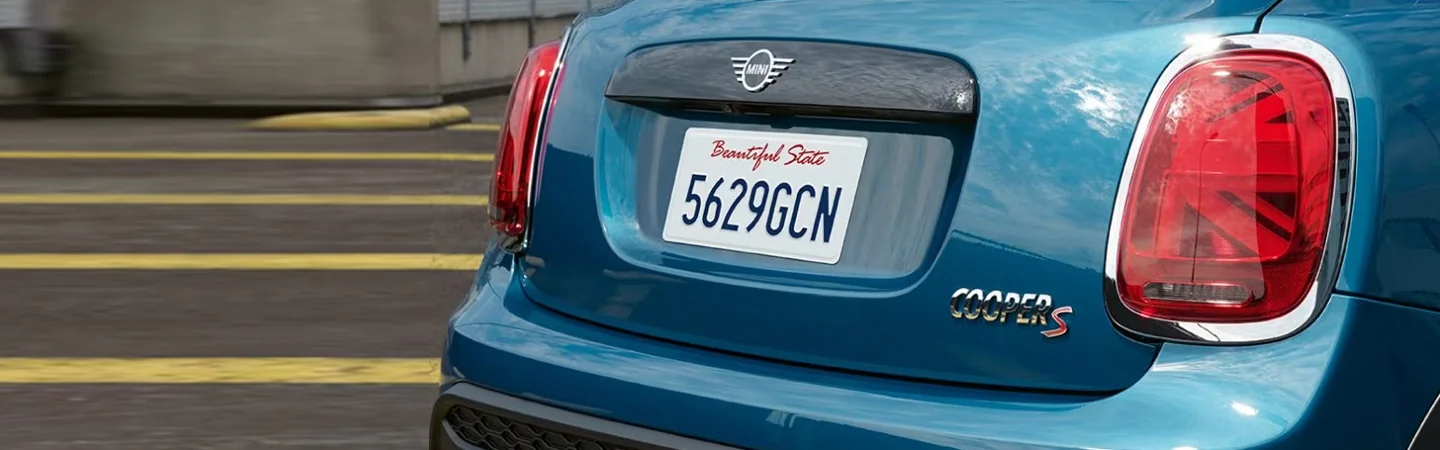 2024 MINI Hardtop 4 Door  back side in blue