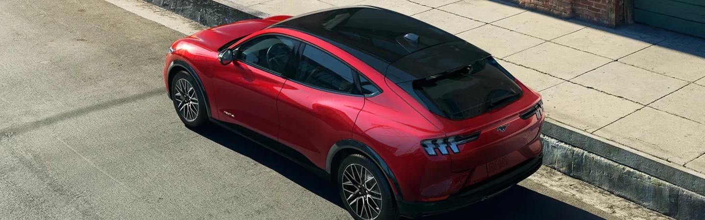 2024 Ford Mustang Mach-E Specs redcolor topview