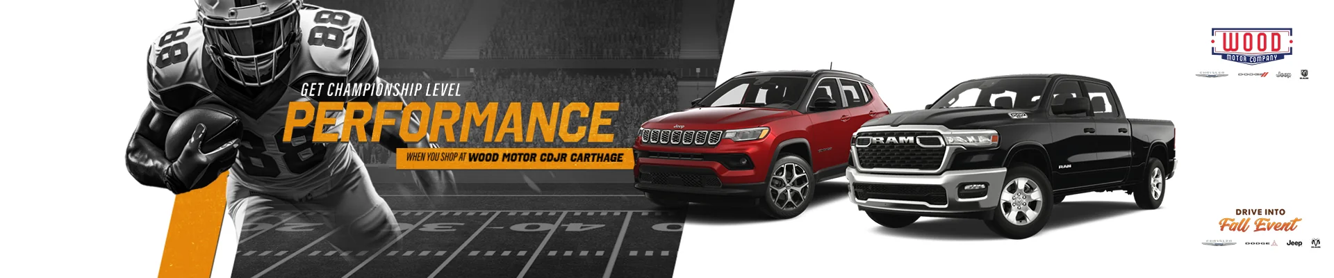 Get Championship Level Performance when you shop at Wood Motor CDJR Carthage