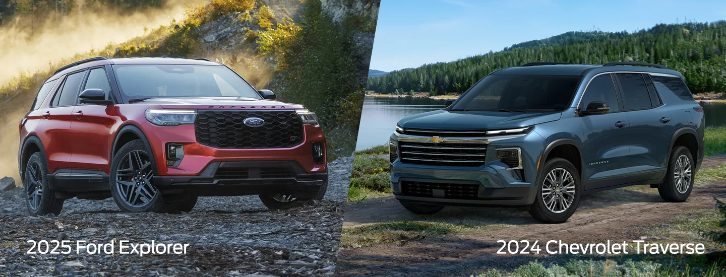 2025 Ford Explorer vs 2024 Chevrolet Traverse