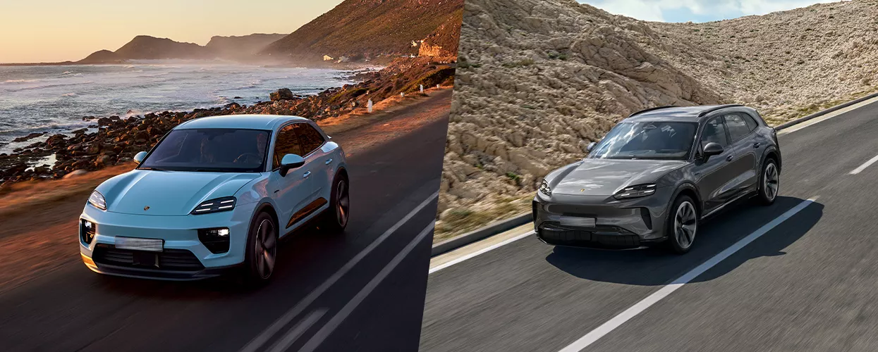 Porsche models side by side
