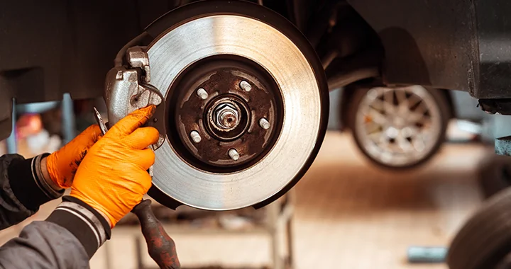 brakes being checked