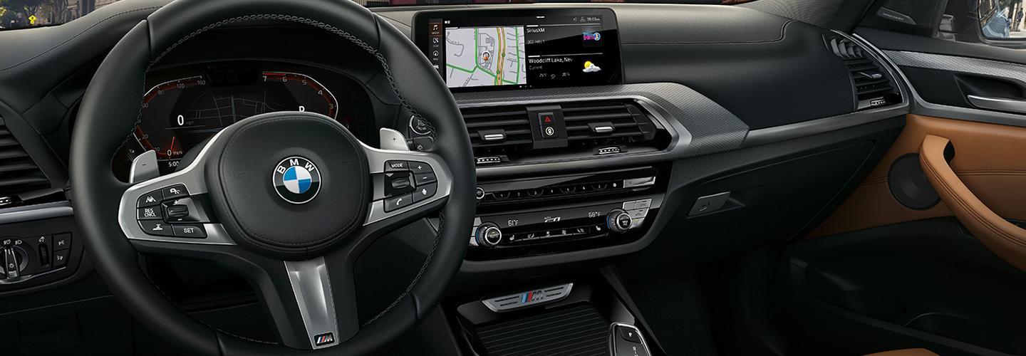 2021 BMW X3 front dashboard