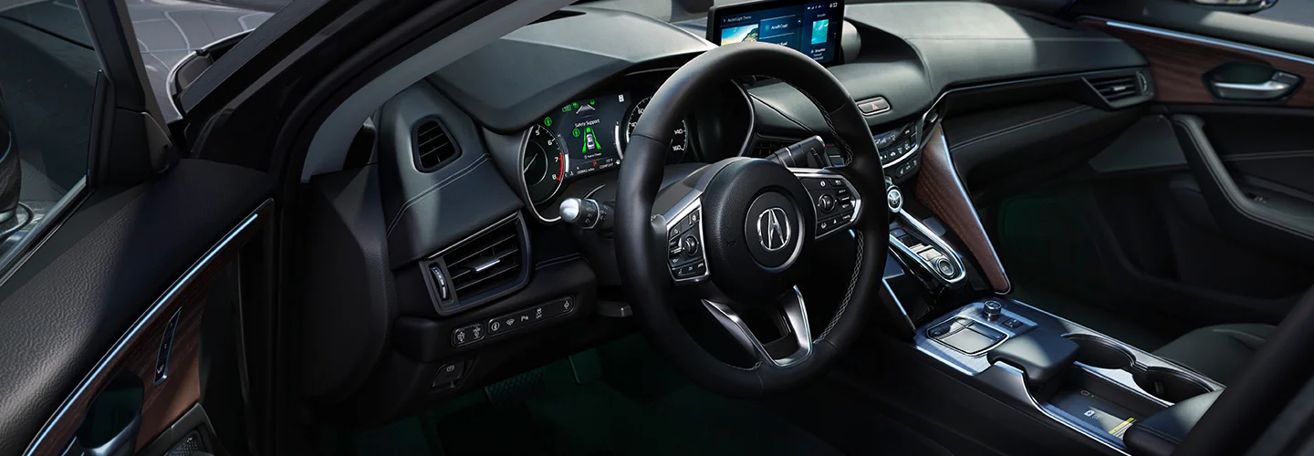 Interior view of the driver seat of a 2025 Acura TLX