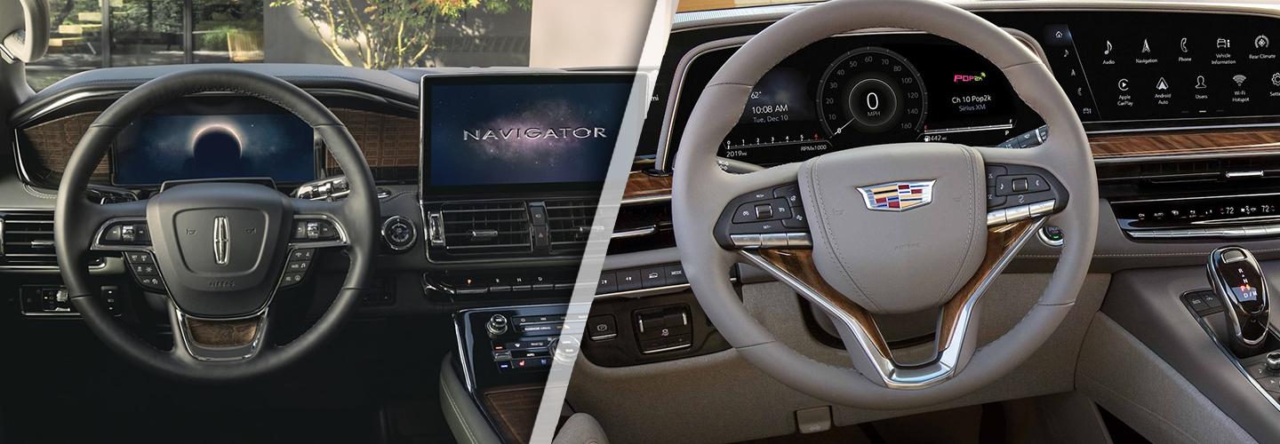 2022 Lincoln Navigator vs. 2022 Cadillac Escalade interiorimage