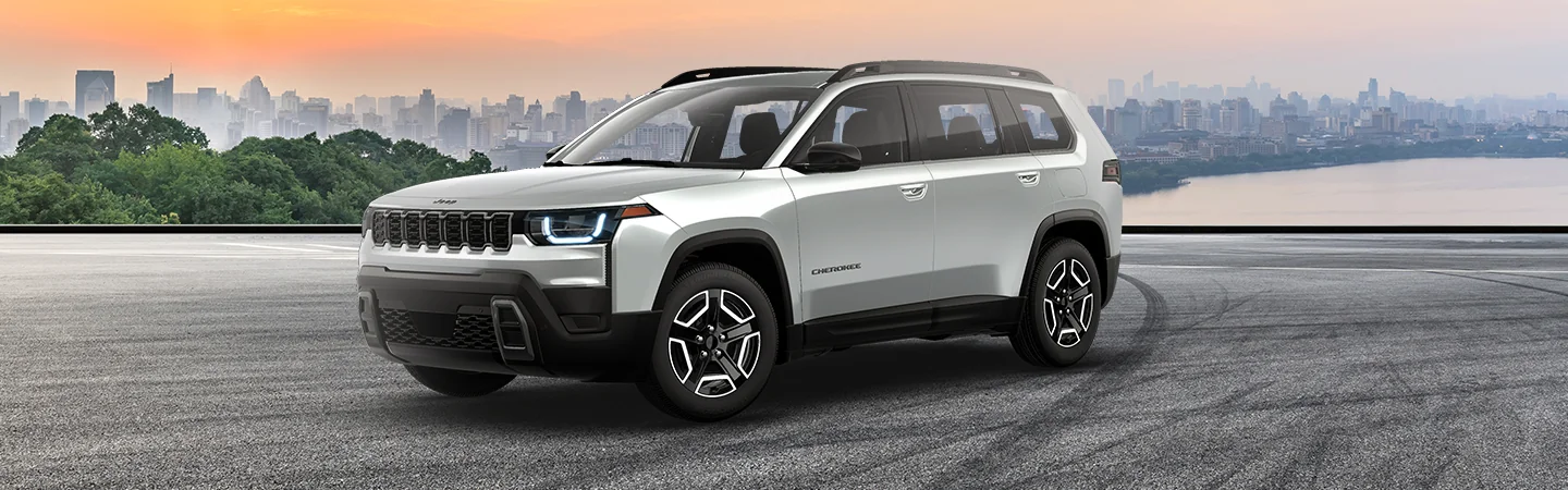 a silver 2026 Jeep Cherokee
