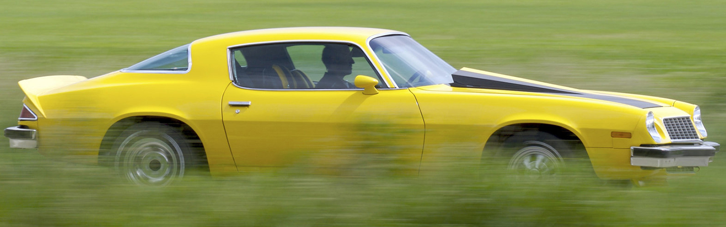 1979 Chevrolet Camaro Engine yellow color side view
