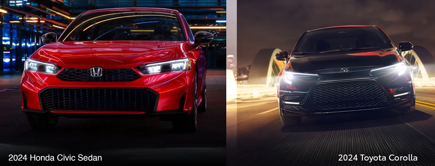 2024 Honda Civic vs Toyota Corolla