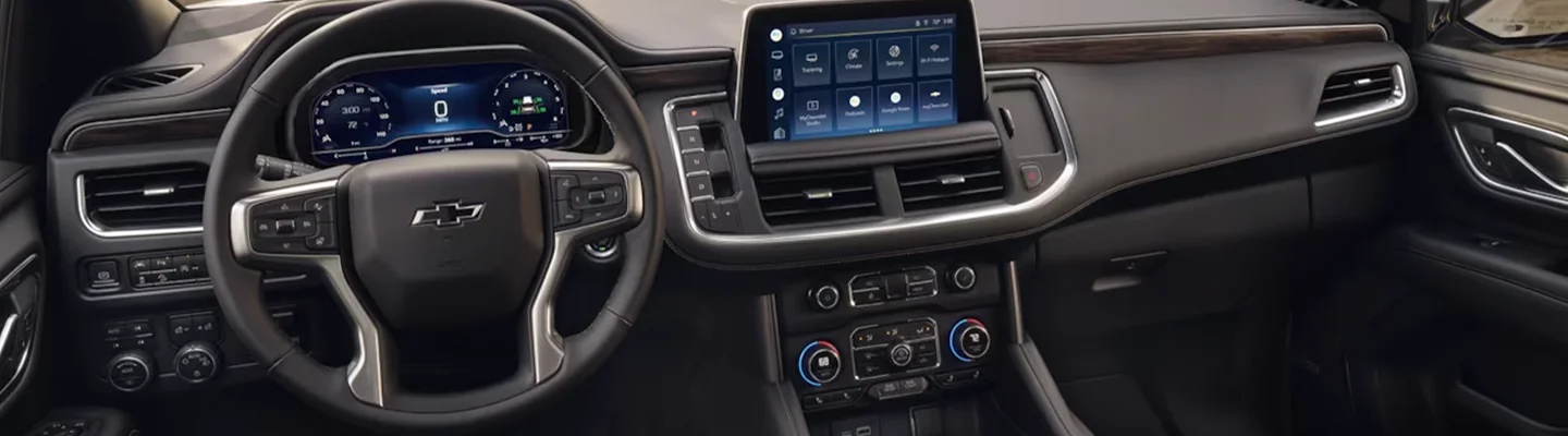 View of a Chevrolet Tahoe Performance & Tech Features in the dashboard