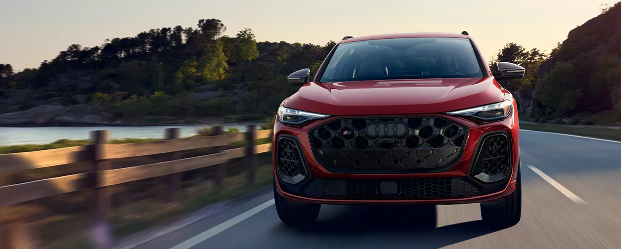 2026 Audi SQ5 driving down a country road