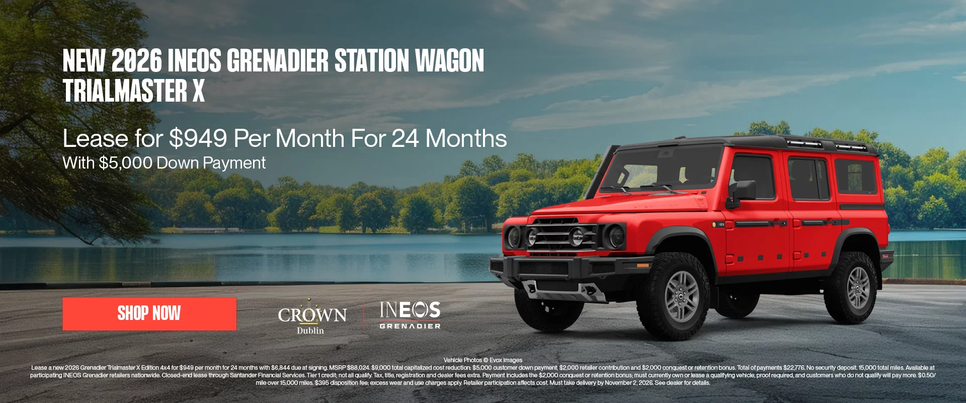 New 2026 INEOS Grenadier Station Wagon Trialmaster X Lease For $949 Per Month For 24 Months With $5,000 Down Payment