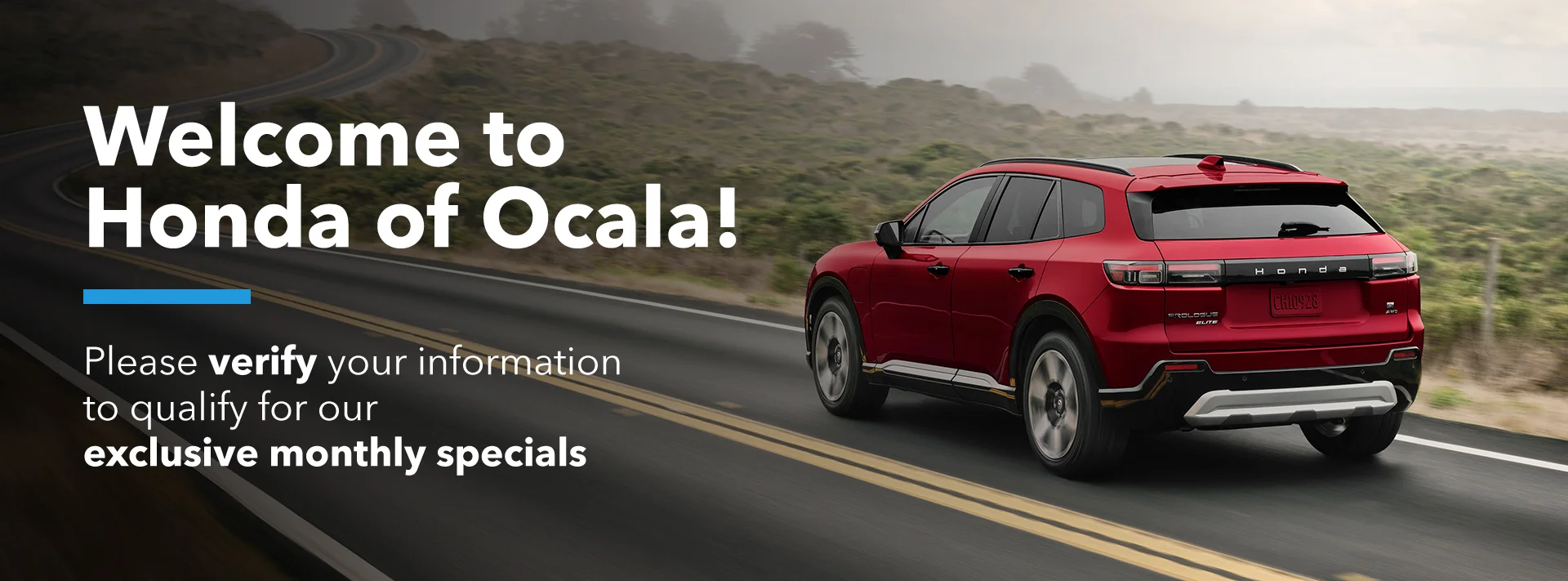 welcome to Honda of Ocala verification page
