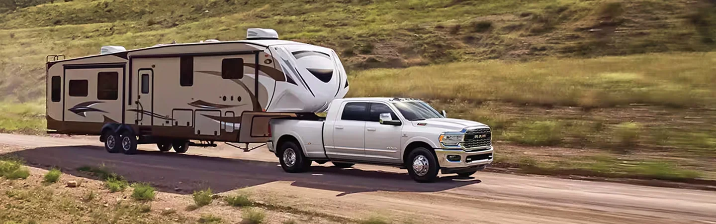 2024 RAM 3500 Specs front side in white 