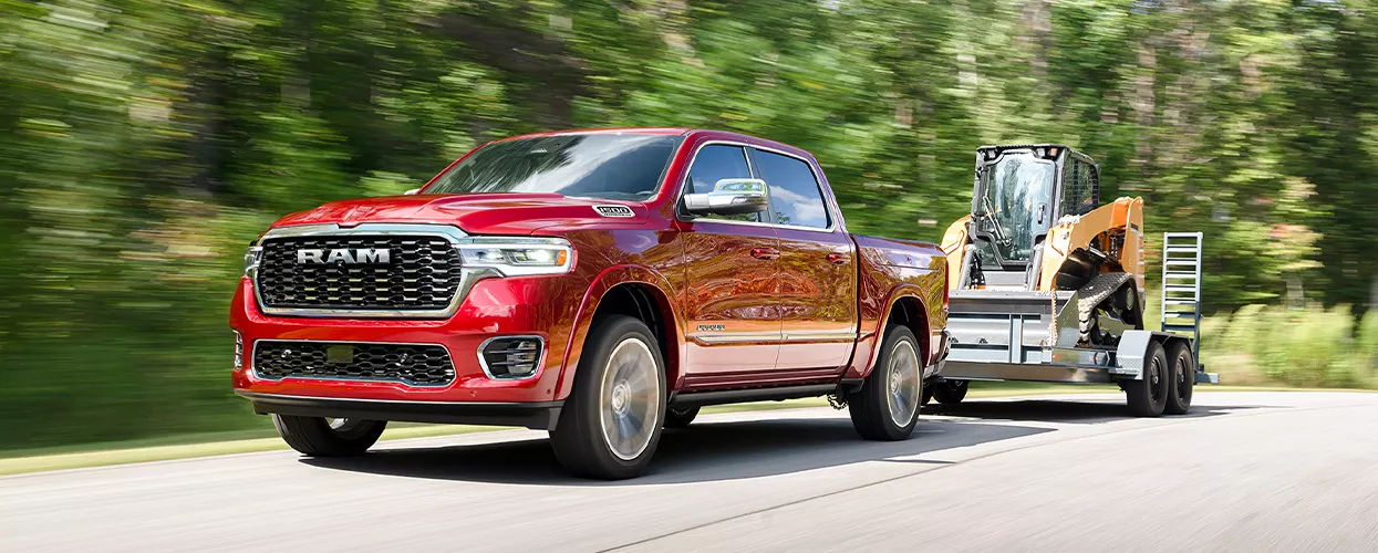 RAM Truck towing a trailer