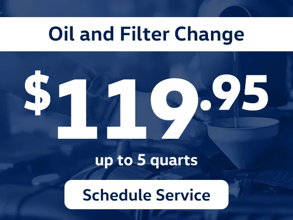 Oil and Filter Change service special