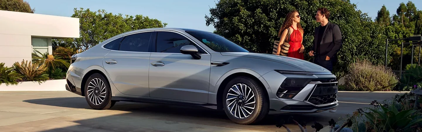 2024 Hyundai Sonata Specs silver color side view