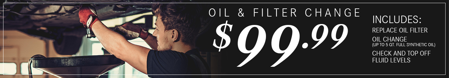 Oil & Filter Change Special $99.99