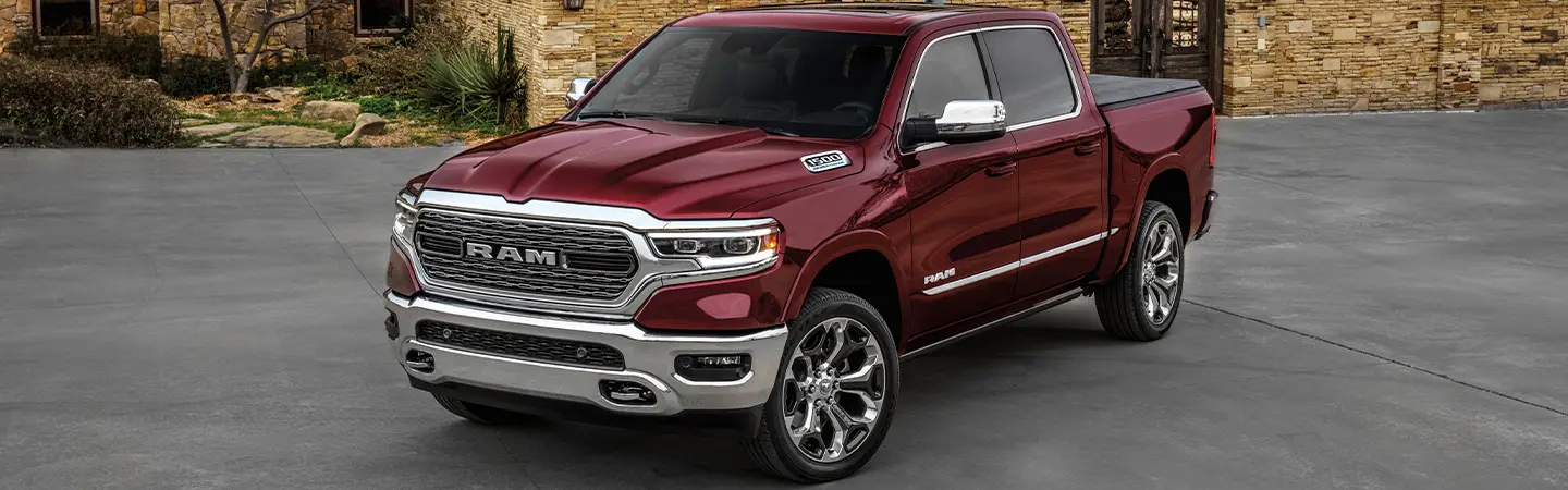 2024 RAM 1500 vs Ford F 150 red front