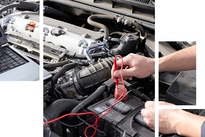 mechanic working on a car