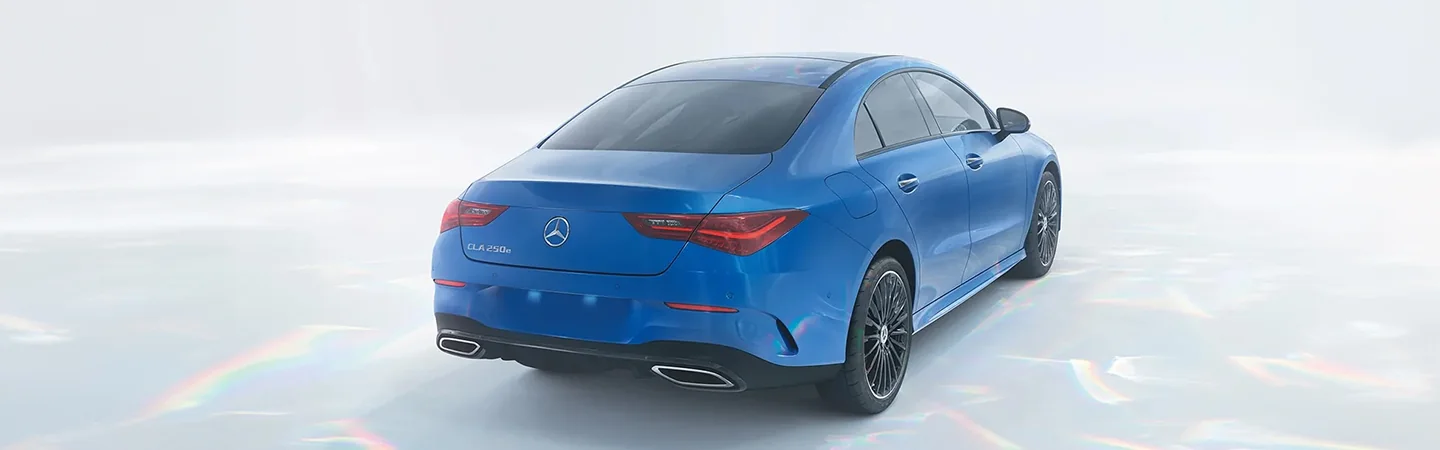2024 Mercedes-Benz CLA Specs blue color back view