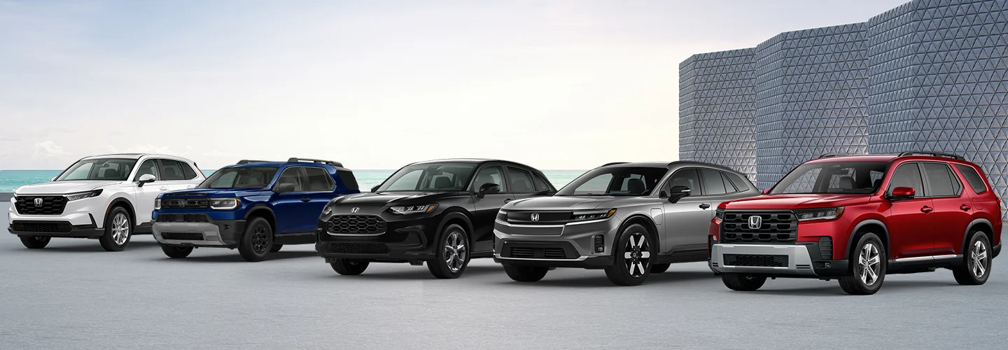 Honda SUV Lineup At Our Honda Dealership In Lake City, FL.