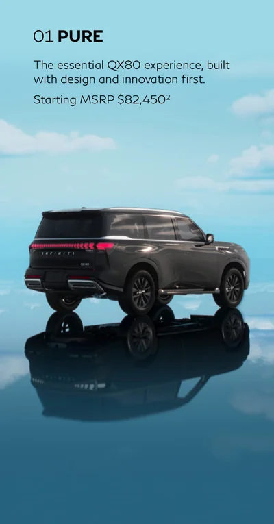2025 INFINITI QX80 PURE trim details