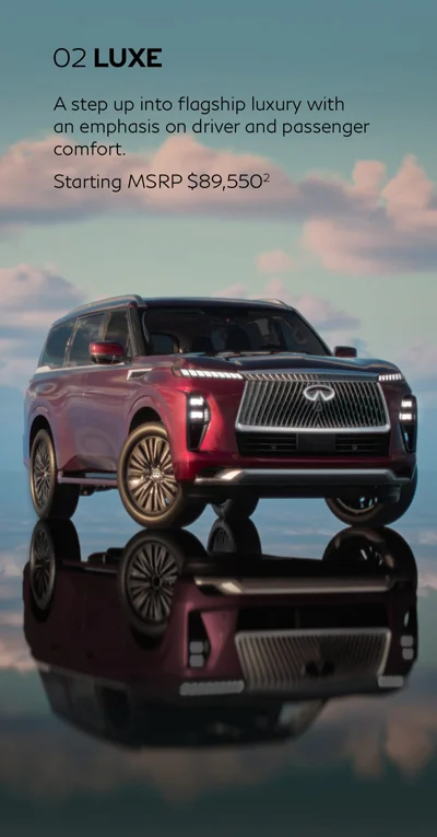 2025 INFINITI QX80 LUXE trim details