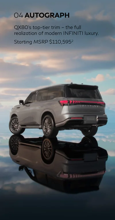 2025 INFINITI QX80 AUTOGRAPH trim details