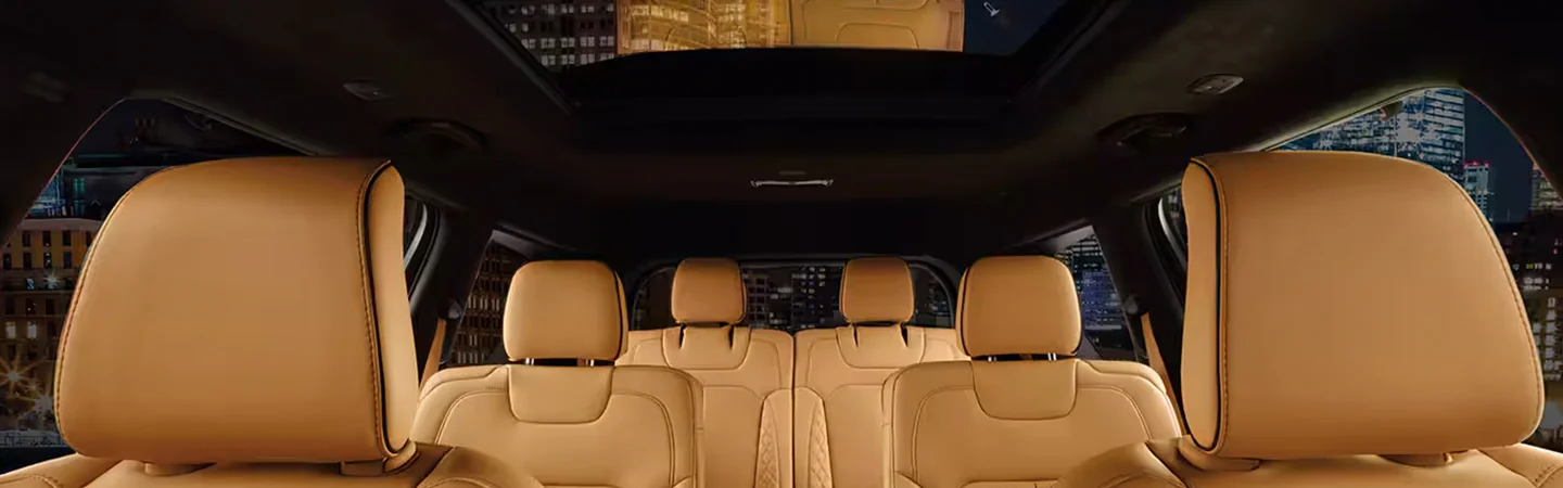 2024 Jeep Grand Cherokee L Specs seat view in brown