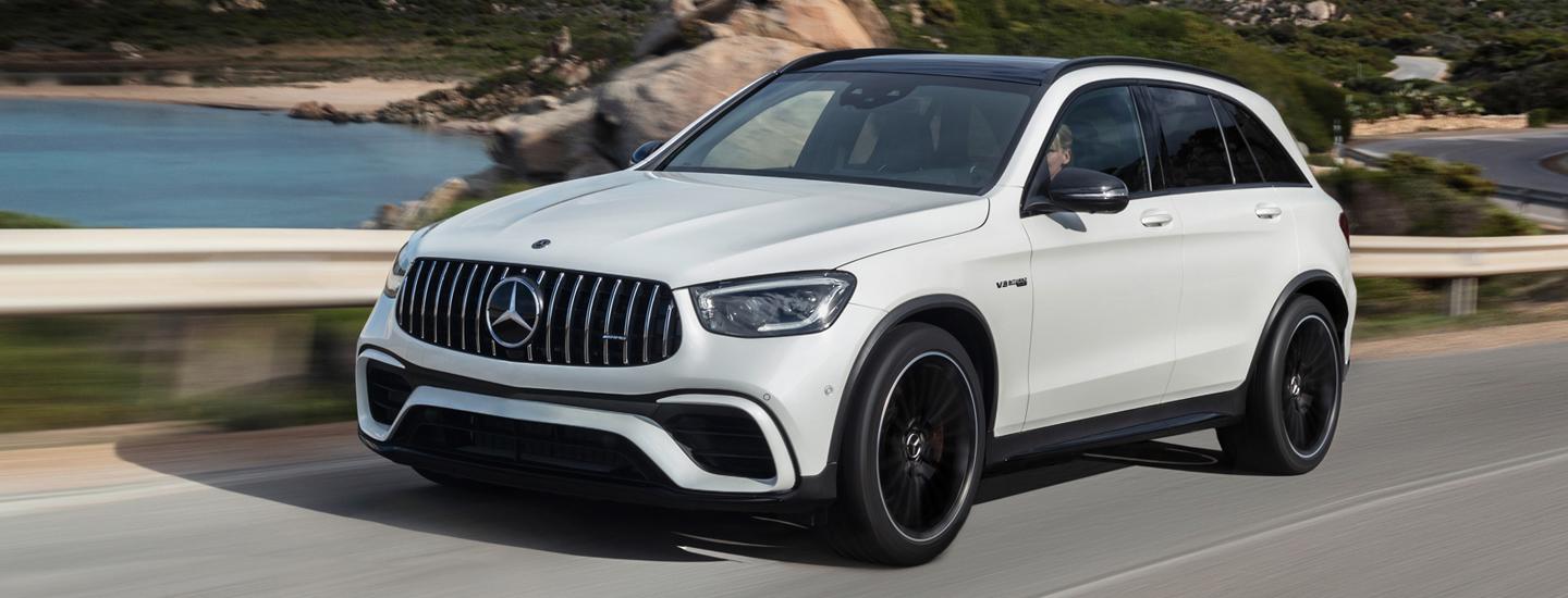 2022 Mercedes-Benz GLC-Class driving by water