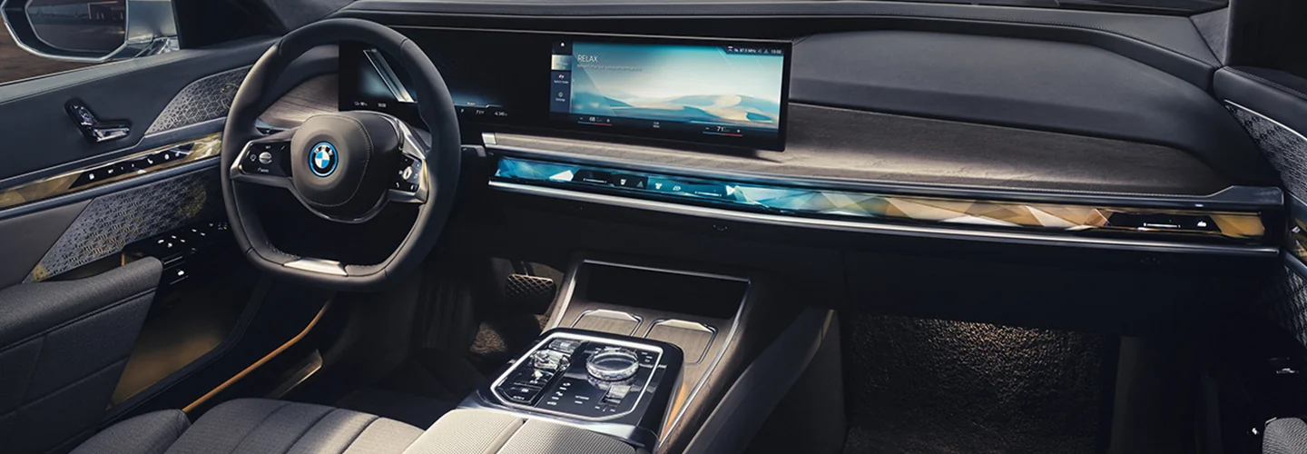 interior of a 2025 BMW i7 eDrive50