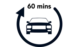 60 minute car icon
