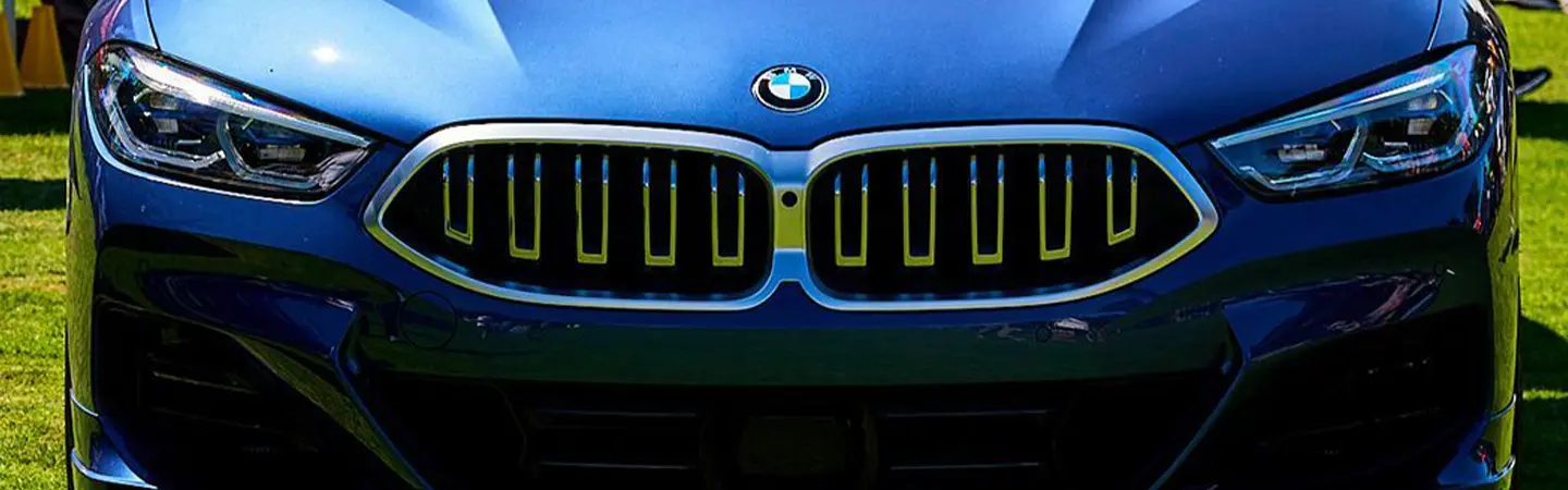 2024 BMW 8 Series front side in blue
