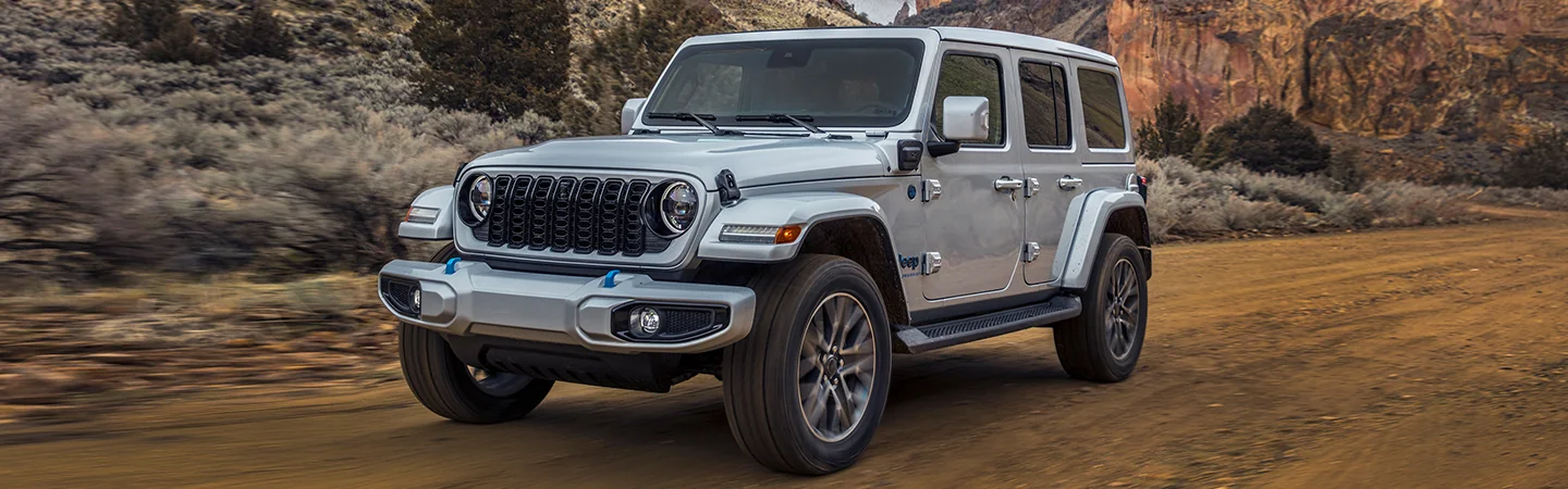 2024 Jeep Wrangler 4xe Specs silvercolor frontview