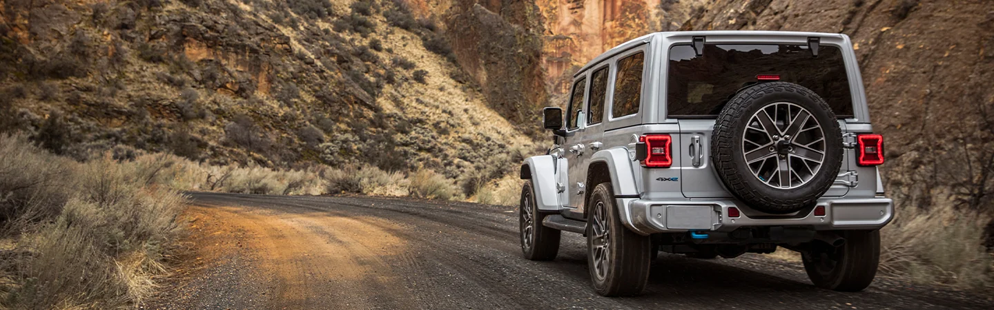 2024 Jeep Wrangler 4xe Specs silvercolor backview