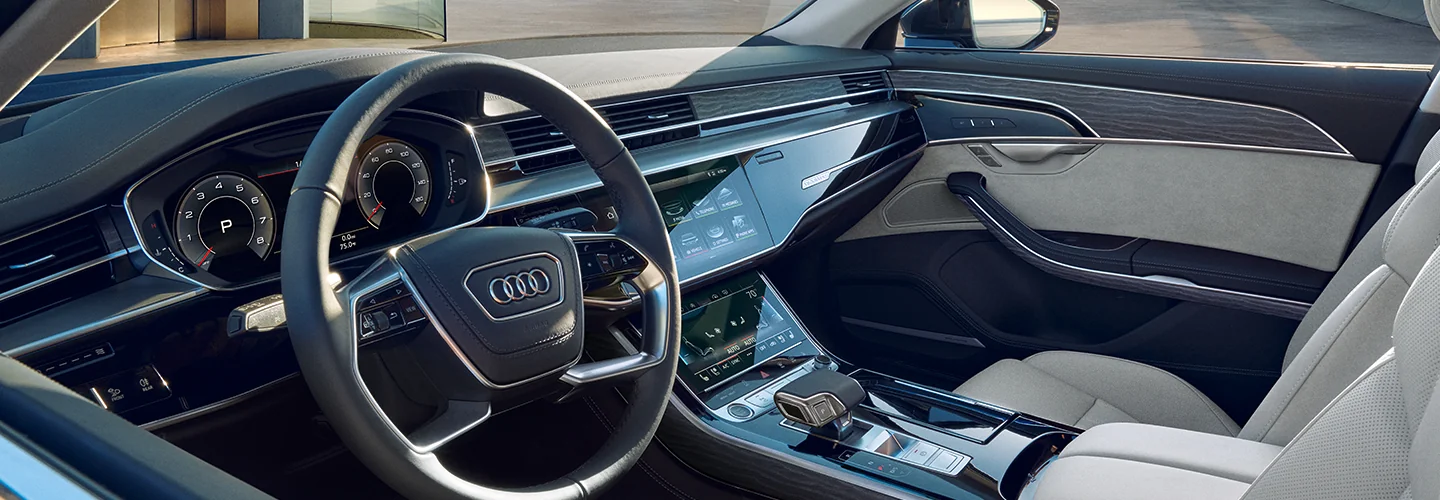 interior view of a 2025 Audi A8