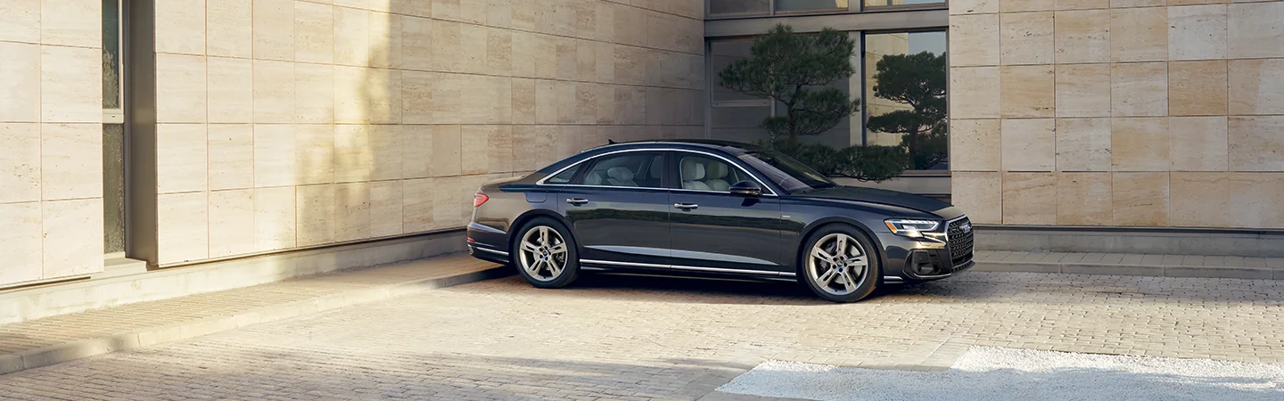 silver gray 2025 Audi A8