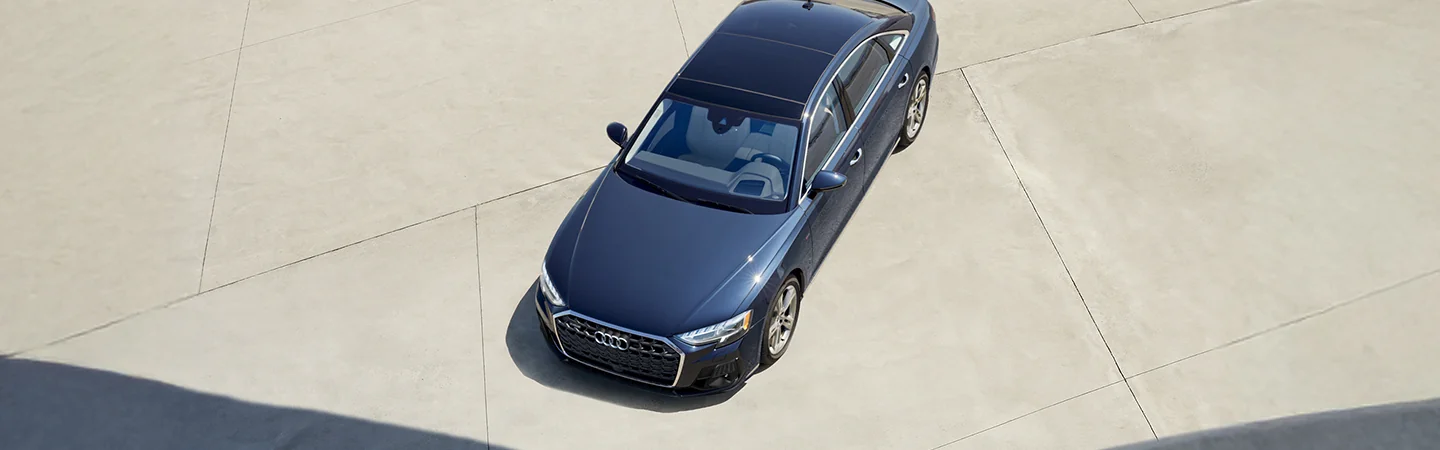 top view of a parked 2025 Audi A8