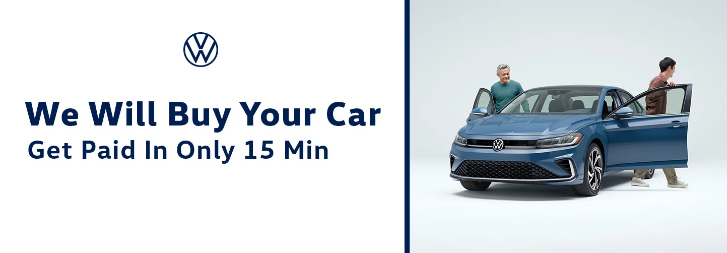 We'll buy your car and get you paid in only 15 minutes
