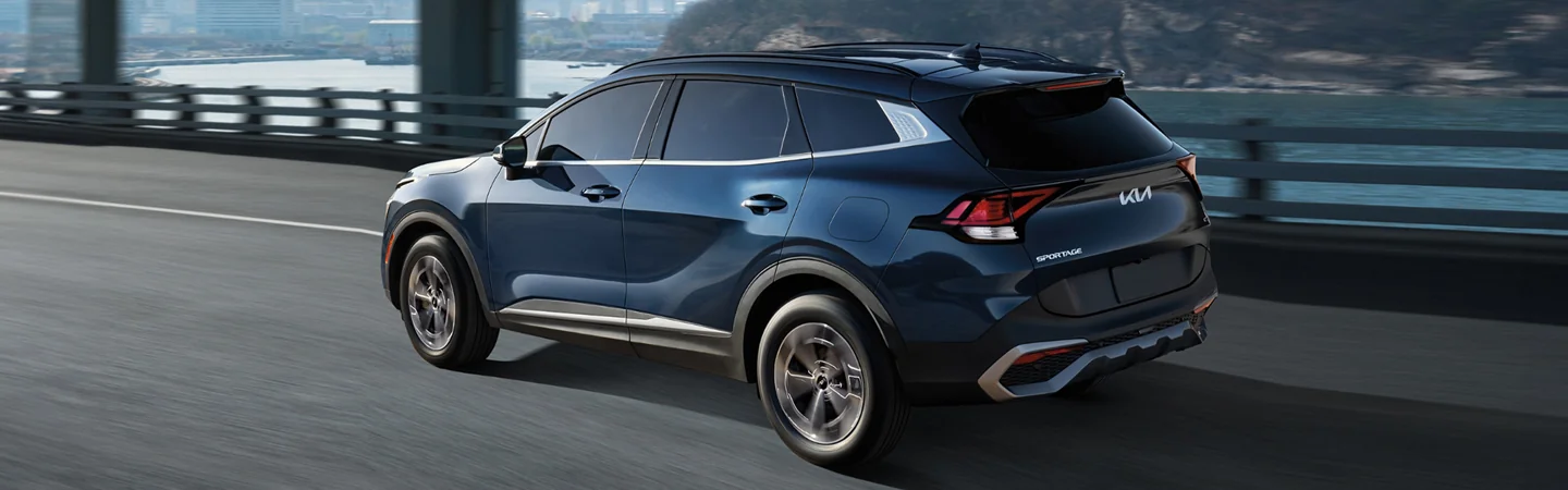 2024 Kia Sportage Hybrid Specs bluecolor sideview