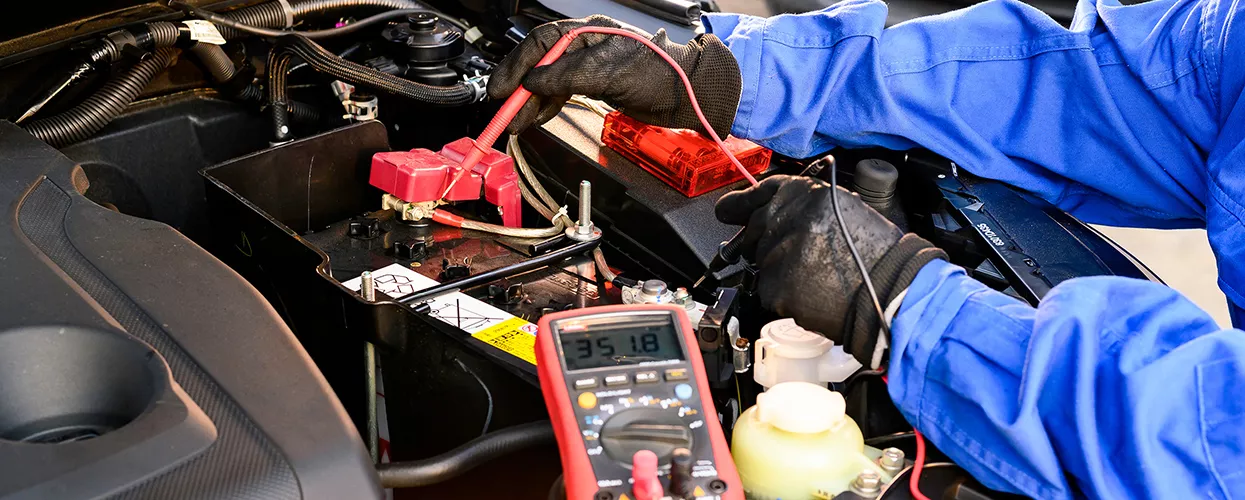 checking battery voltage