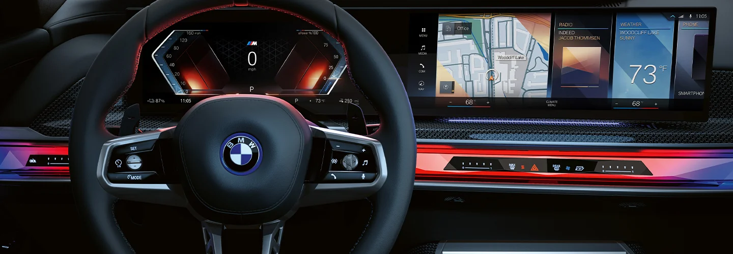interior of a 2025 BMW i7 eDrive50